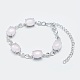 Bracelets chaîne à maillons en quartz rose naturel BJEW-G595-A07-1