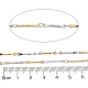 Revestimiento iónico (ip) 304 cadenas de eslabones de barra de acero inoxidable CHS-M005-11GP-3