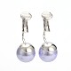Trendy Glass Pearl Beads Clip-on Earrings EJEW-JE01518-03-2