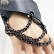 Right Side Punk Leather Twisted Chain Glove AJEW-O016-02R-4