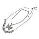 Ожерелья с подвесками из сплава со стразами и регулируемые комплекты ожерелий-слайдеров NJEW-Z012-03B-2