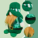 Gorgecraft 2 個 2 スタイル聖パトリックの日布ノーム顔のない人形  ホームパーティーの装飾品の装飾に  グリーン  190x125x80mm  1個/スタイル DJEW-GF0001-63-6