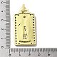 Pendentifs en laiton avec micro pavé de zircone cubique et émail KK-H458-05G-02-3