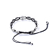 Verstellbare geflochtene Perlenarmbänder aus Nylonfaden BJEW-JB05177-01-2