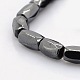 Faceted Column Magnetic Synthetic Hematite Beads Strands G-P061-44-1