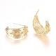 Brass Stud Earrings KK-I660-06G-2