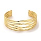 Bracelet manchette doré 304 en acier inoxydable pour femme BJEW-C050-02C-G-2