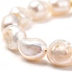 Set di braccialetti e collane di perle keshi con perle barocche naturali SJEW-JS01105-3