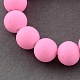 Painted Glass Round Bead Strands X-DGLA-S072-6mm-02-1