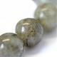 Labradorita natural hebras de perlas reronda G-E334-8mm-19-4