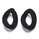 Opaque Spray Painted Acrylic Linking Rings OACR-S021-19A-C01-2
