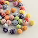 Perles de fleurs acryliques de style artisanal MACR-Q157-M33-1