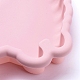 アルパカ食品グレードのシリコンモールド  ケーキパン型  DIYシフォンケーキ耐熱皿  ピンク  207x155x28mm DIY-F044-03-3