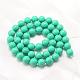 Baking Painted Shell Pearl Round Bead Strands BSHE-L011-10mm-B014-3