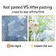 Pegatinas adhesivas de película de ventana teñida con láser de color impermeable de pvc gorgecraft DIY-WH0256-042-8