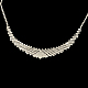Moda collana di strass matrimonio e Stud orecchino set di gioielli SJEW-R046-05-6