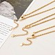 304 Stainless Steel Box Chain Lariat Necklaces Making AJEW-JB00993-2