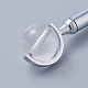 回転可能な地球ボールペン  回転式メタルブラックインクボールペン  スタイリッシュな事務用品  ホワイトスモーク  14.75x0.85cm AJEW-K026-02B-3