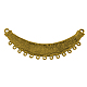 Tibetan Style Alloy Crescent Chandelier Components Links TIBE-S217-AG-RS-2