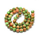 Synthetic Ocean White Jade Beads Strands G-S254-6mm-C02-3
