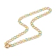 Latón esmalte cadena de bordillo collares y pulseras conjuntos de joyas SJEW-JS01197-2