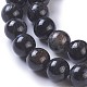 Natural Glaucophane Beads Strands G-P428-05-6mm-3