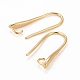 Rack Plating Eco-friendly Brass Earring Hooks X-KK-D075-13G-RS-2