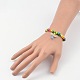 Enfants bracelets bracelets élastiques en perles de bois BJEW-JB02020-05-2