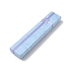 タイ厚紙ジュエリーネックレスボックスの弓  長方形  ライトスカイブルー  20x4x2cm  内径：19.5x3.7のCM CON-TAC0009-02B-1