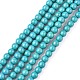 Chapelets de perles en turquoise synthétique TURQ-G106-6mm-02E-1
