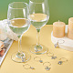 Charms per bicchiere di vino in lega 48 pz 24 stile 12 costellazioni con strass AJEW-TAC00002-8