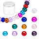 Sunnyclue 100pcs 10 Farben Glas europäische Perlen GPDL-SC0001-02-1