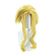 Perruques de fête cosplay jaunes courtes et moelleuses OHAR-I015-16-2
