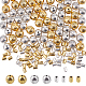 Chgcraft 200pcs 4 perles ondulées en argent tibétain de style FIND-CA0003-08-1