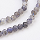 Chapelets de perles en cordiérite naturelle/Iolite/Dichroite G-F568-120-3mm-3
