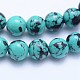 Chapelets de perles en turquoise synthétique G-F531-8mm-J01-3