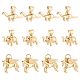 SUPERFINDINGS 12Pcs 3 Style Brass Charms KK-FH0004-35-1
