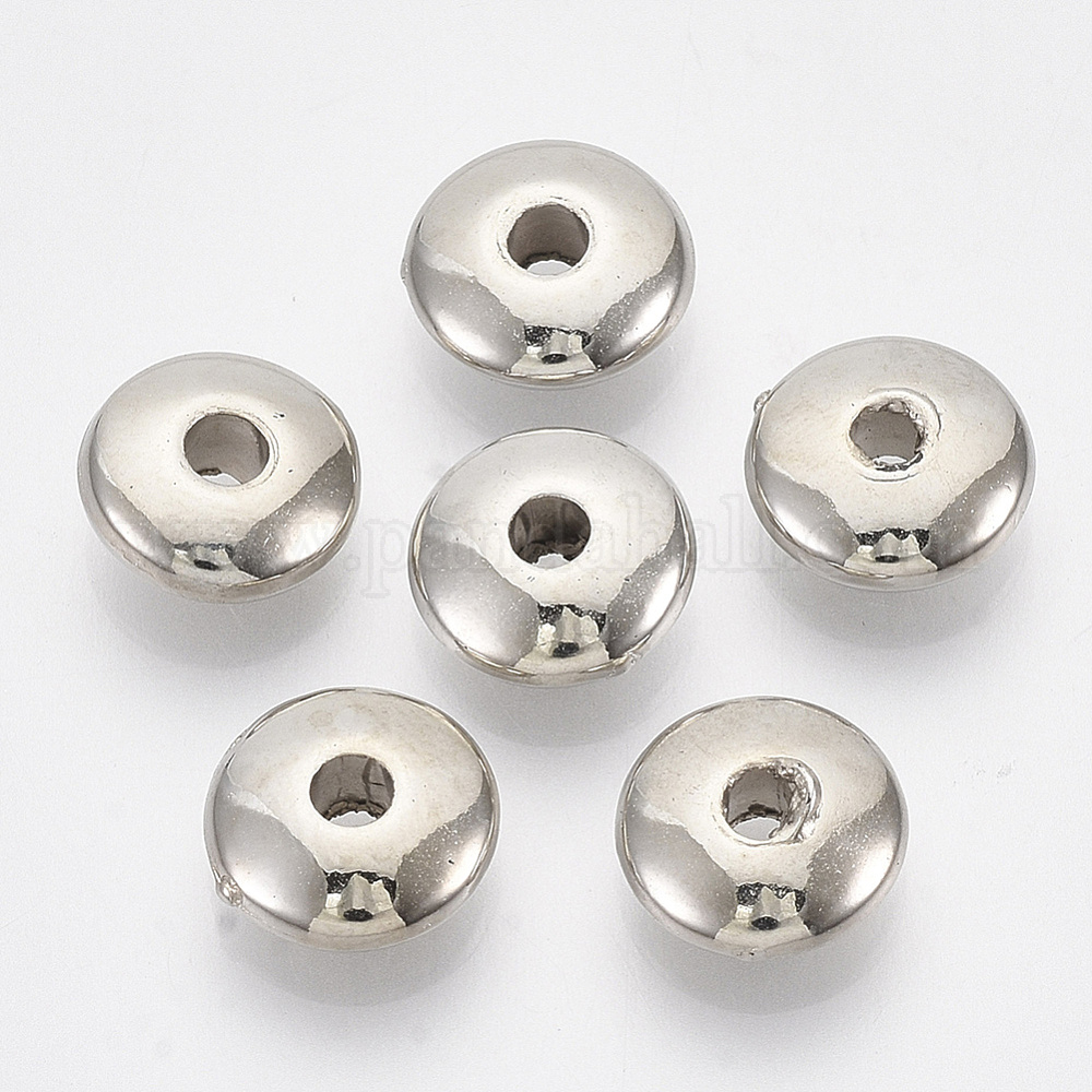 Distanziatore Tibetano Tondo Piatto Decorato Color Argento Diametro 0.9 - Foto 6