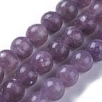 Natural Chinese Tourmaline Round Bead Strands, 6mm, Hole: 1mm, about 65pcs/strand, 15.5 inch
