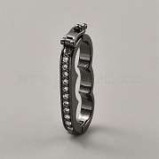 Латунные застежки с прозрачным фианитом и микро-паве FIND-WH0139-238B