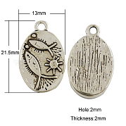 Подвески тибетского стиля TIBEP-GC023-AS-NR