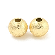 Brass Textured Beads KK-P258-05A-G