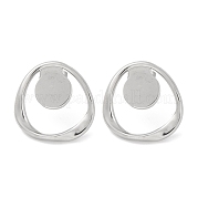 Серьги-гвоздики из нержавеющей стали 304 EJEW-D281-21S