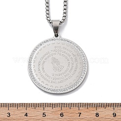 201 кулон из нержавеющей стали со стразами для женщин&nbsp;LS-NJEW-U021-05P