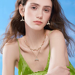 32 шт. 2-х цветные подвески из цинкового сплава со стразами FIND-GA0002-71