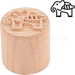 Деревянный воск печать штамп&nbsp;AJEW-WH0122-001