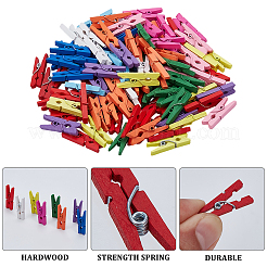 100 шт. натуральные деревянные прищепки-зажимы&nbsp;AJEW-SP0003-48A