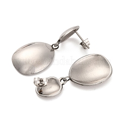 Anlaufgeschützte Ohrstecker aus 304 Edelstahl für Damen&nbsp;EJEW-Z057-12P