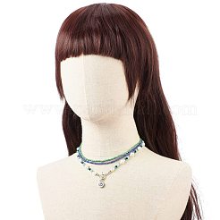 Набор ожерелий из бисера из натурального жемчуга и стеклянных семян&nbsp;NJEW-JN03961