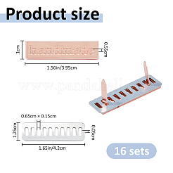 16 Set handgefertigte dekorative Etiketten aus Zinklegierung&nbsp;FIND-FH0017-79